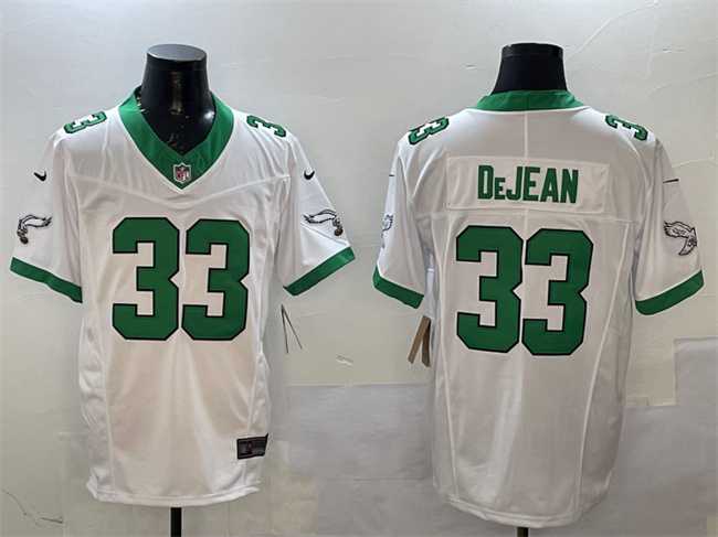 Men's Philadelphia Eagles #33 Cooper DeJean White F.U.S.E Vapor Untouchable Limited Stitched Jersey,We sell and wholesale Men's Philadelphia Eagles #33 Cooper DeJean White F.U.S.E Vapor Untouchable Limited Stitched Jersey on line form chian!